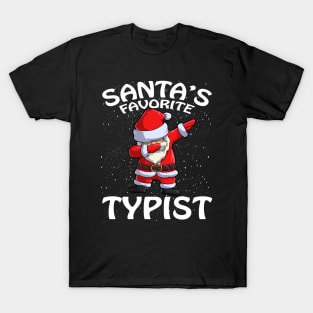 Santas Favorite Typist Christmas T-Shirt